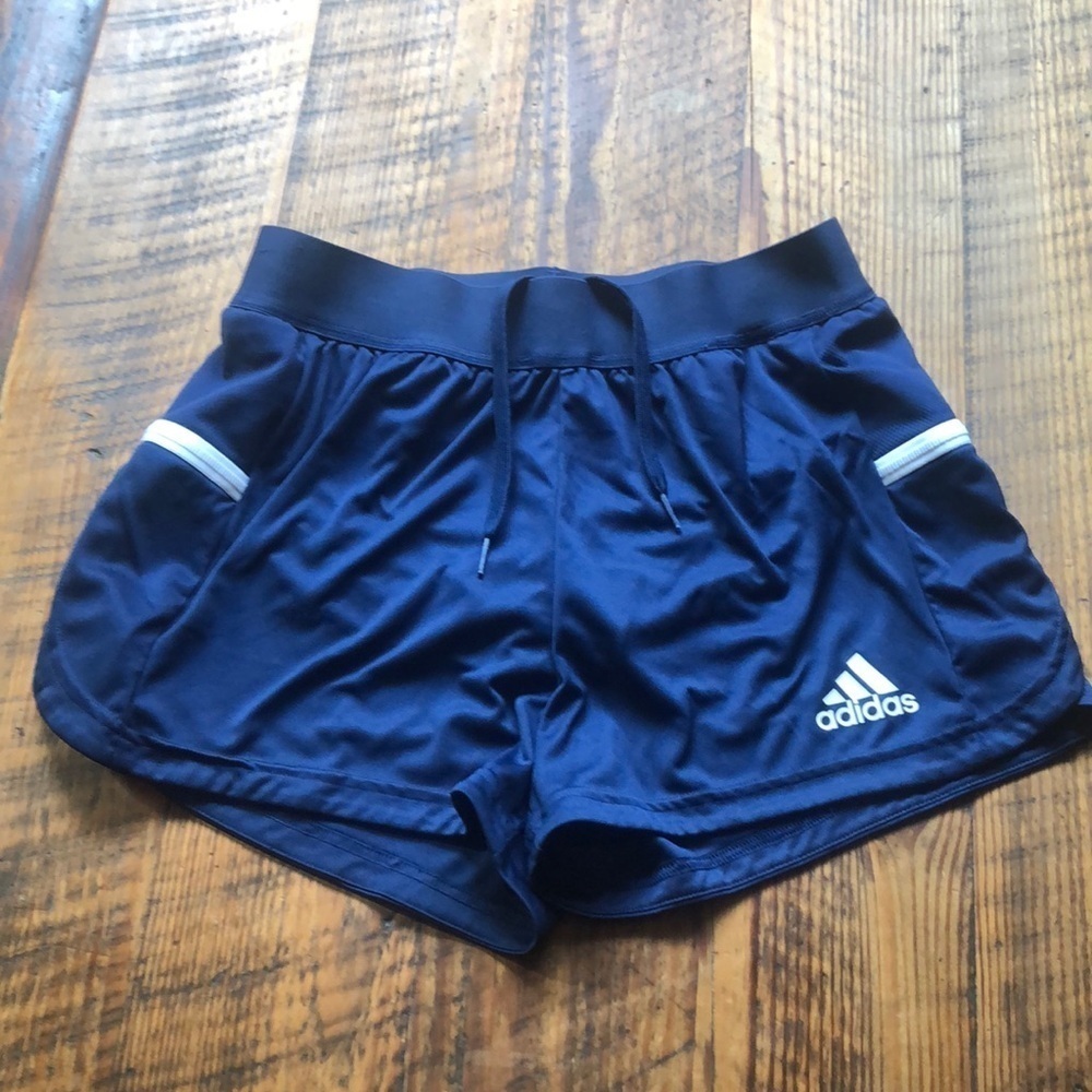 Adidas clima cool running short medium blue and white